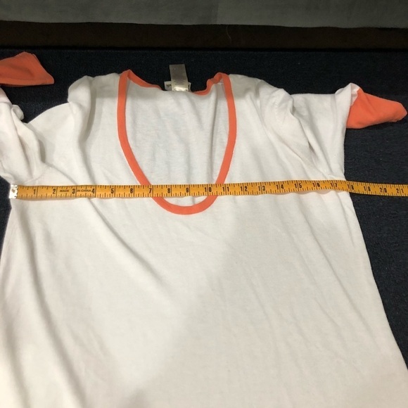 Tommy Bahama White & Orange Long Sleeve Mini Dress Size Large - Picture 8 of 10